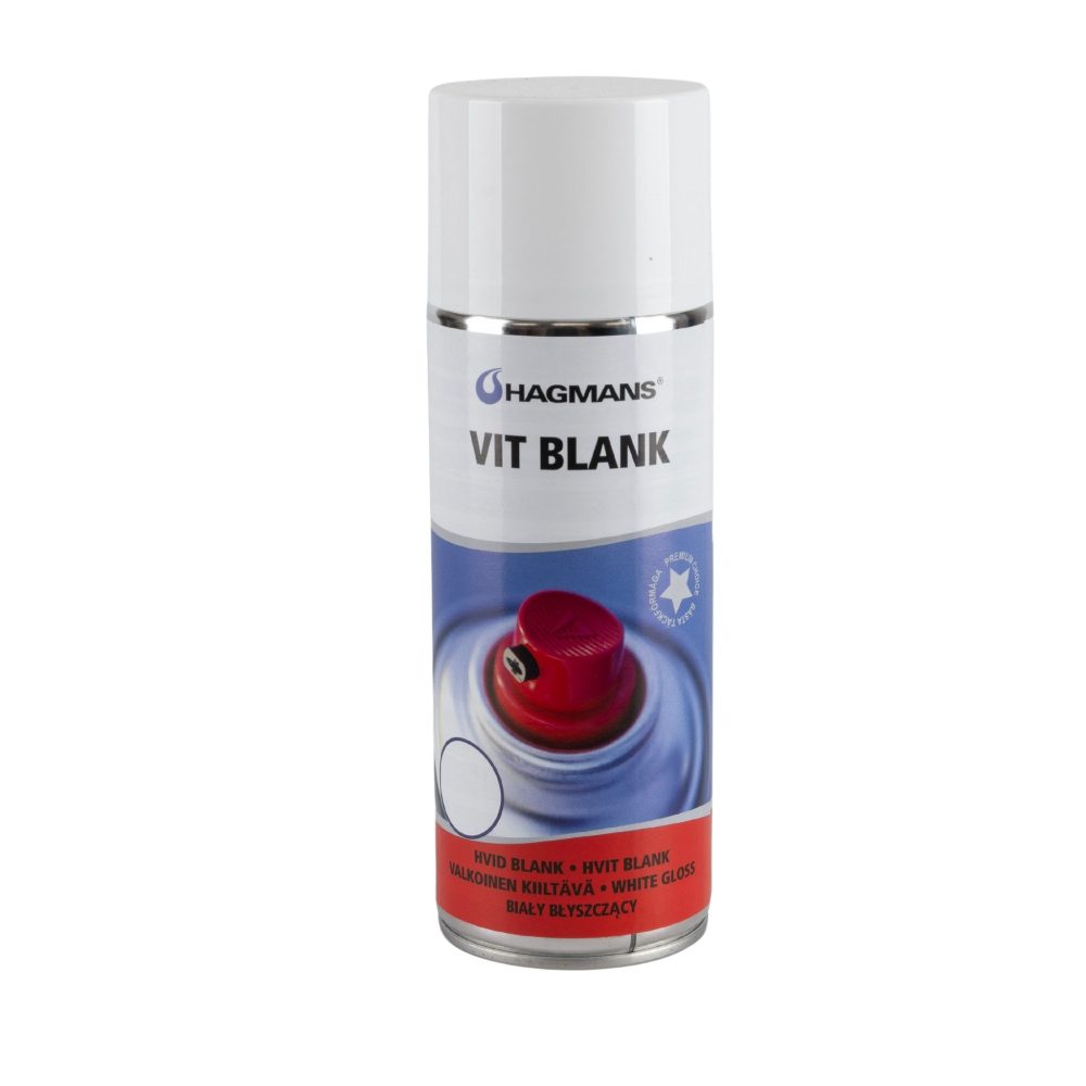 Kjøp Hagmans Dekkfarge hvit blank, 400 ml