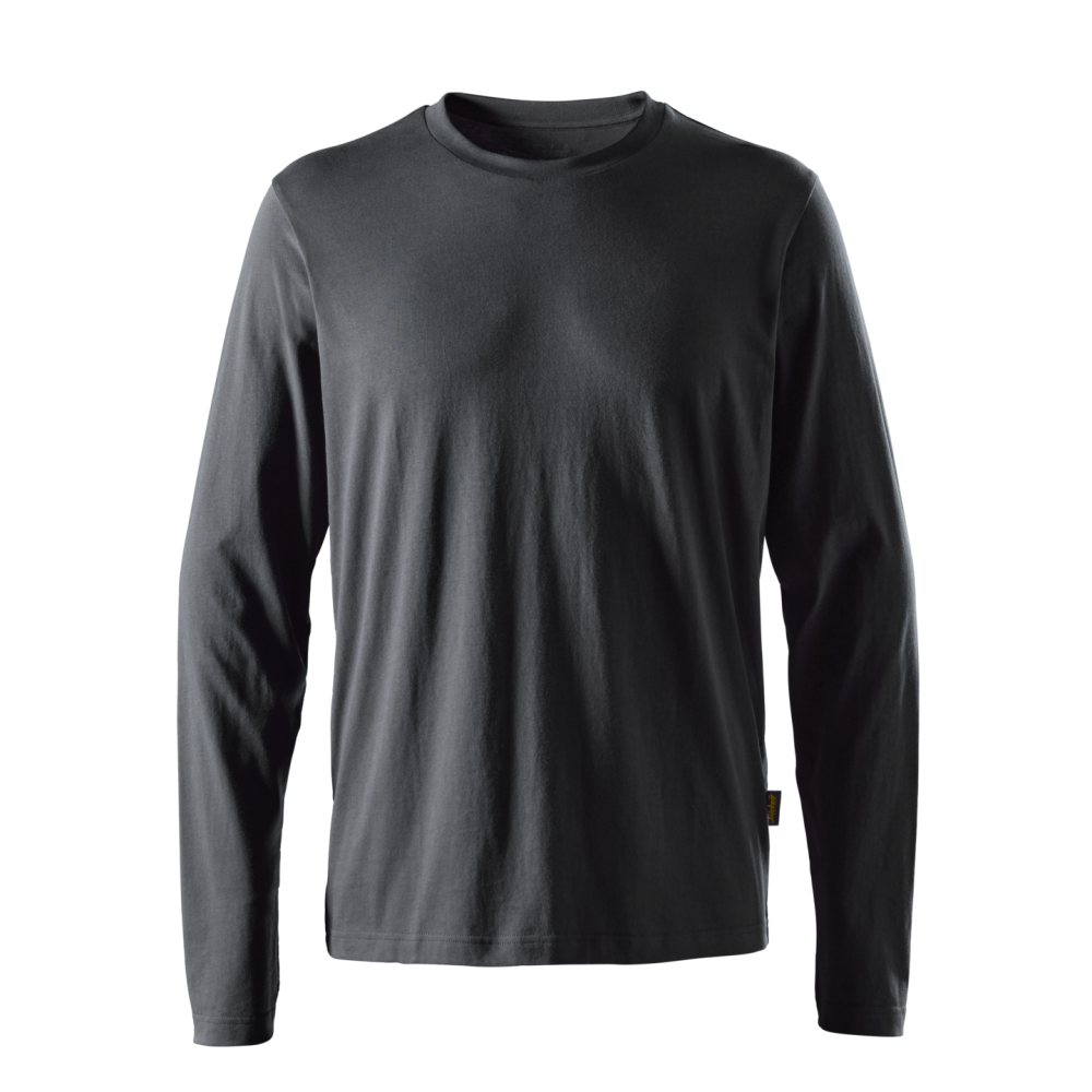 T-SHIRT LÅNGÄRMAD STÅLGRÅ STL 5XL