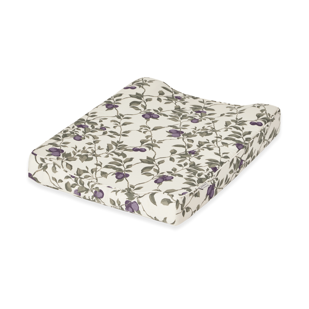 Plum satin skötbädd, 50x65x9 cm