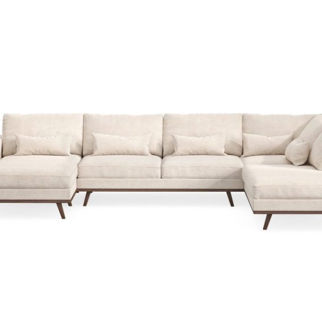 Copenhagen 5-sits Högervänd U-formad Large Soffa med Divan och Schäslong i Chenille