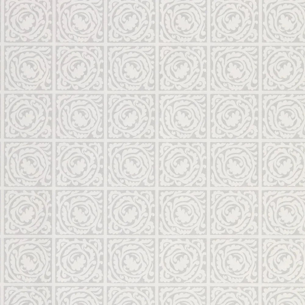 Pure Morris North Scroll Lightish Grey Dmpn216544 Ljusgrå Tapet | Stuvbutiken