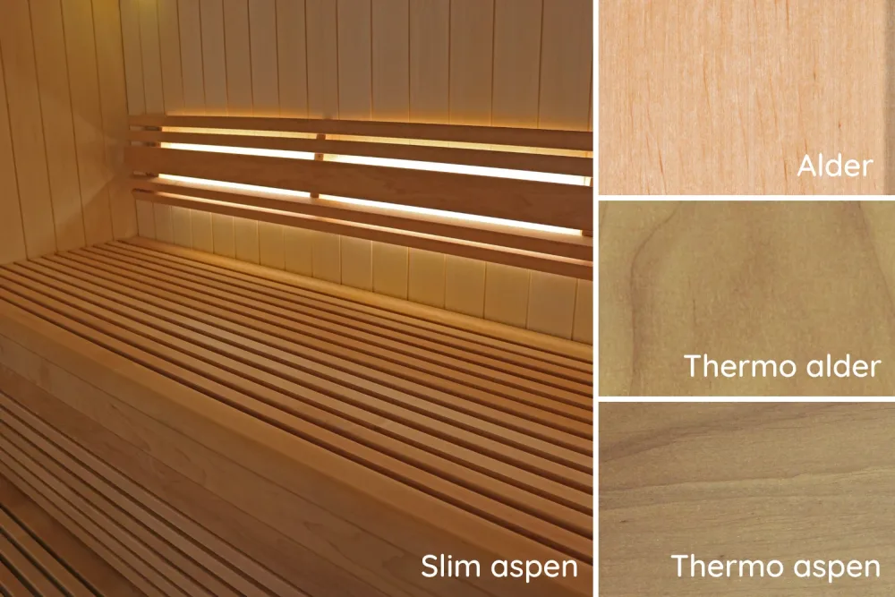 Tylö Classic S Lave Asp, värmebehandlad