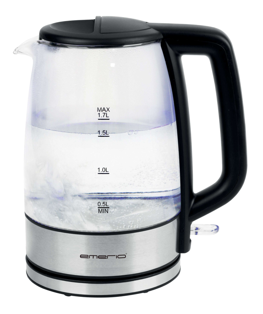 VATTENKOKARE EMERIO GLAS 1,7L