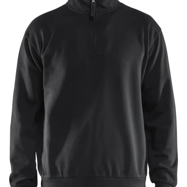 Blåkläder 358711699900XL Tröja svart, halvzip XL