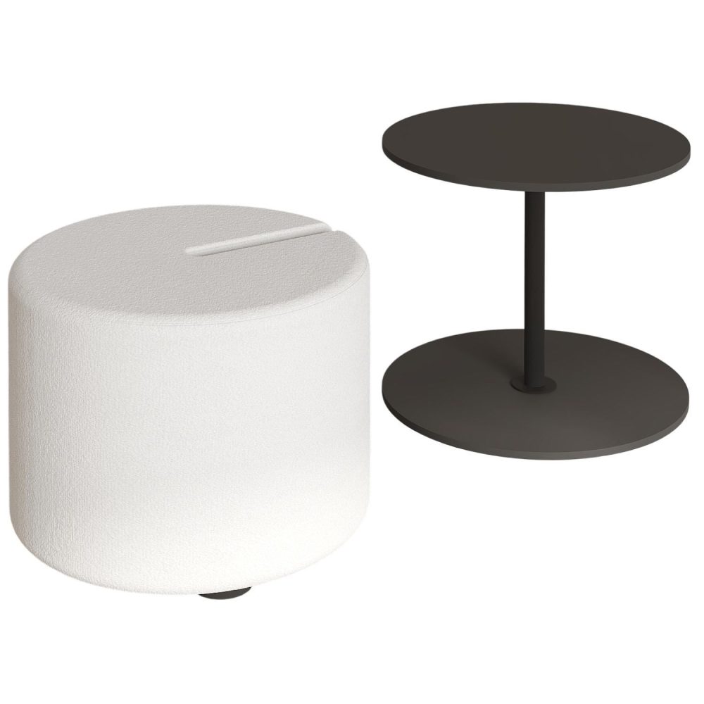 Torven Set med sidobord 43x47x43 cm