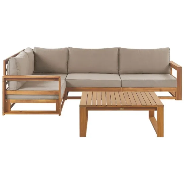 Loungegrupp Timor Ljus trä/beige, Ja, Högervänd