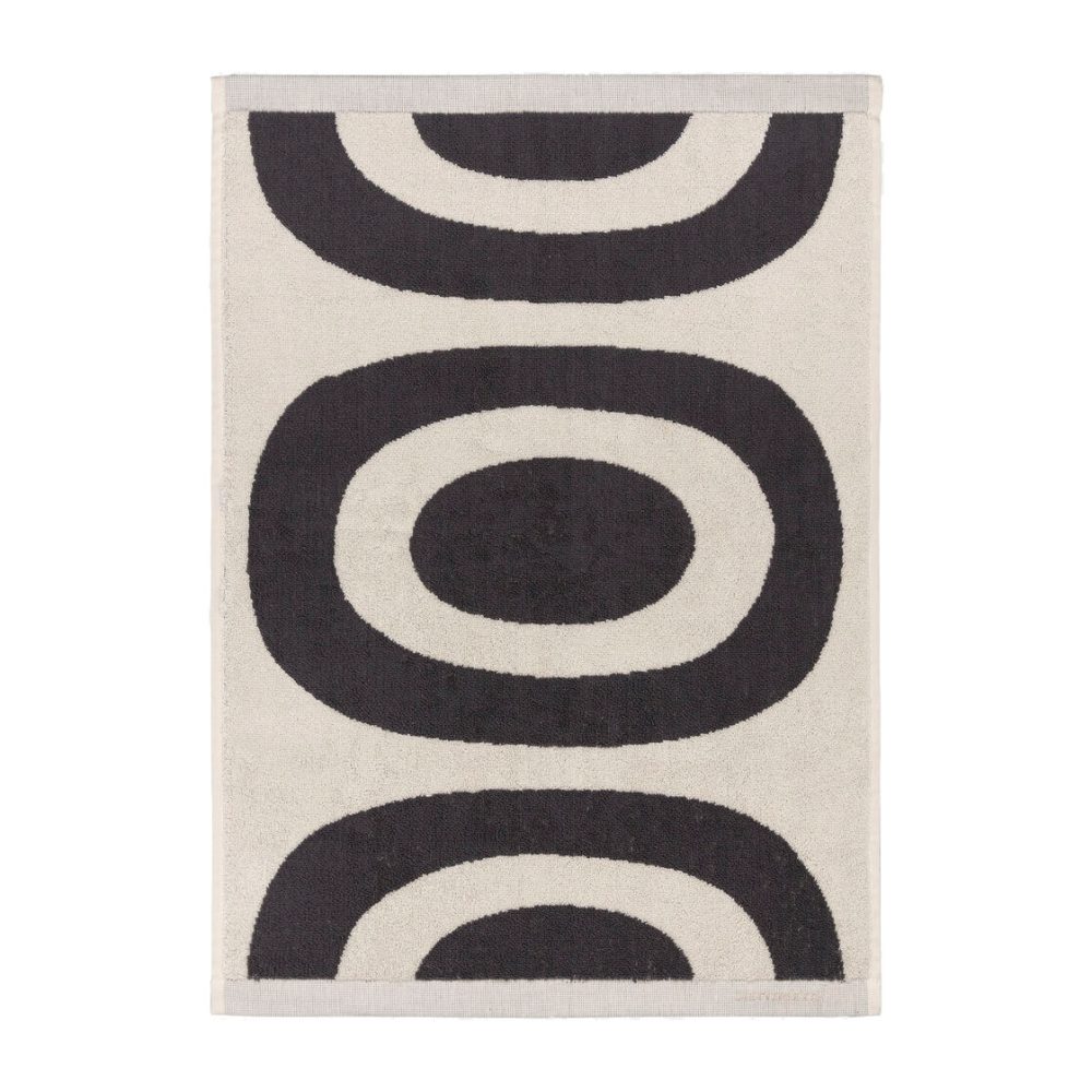 Melooni handduk 50x70, Charcoal-off white
