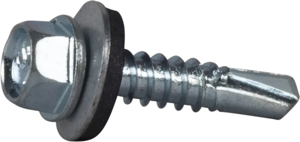 ESSVE 63520 Plåtskruv sexkantshuvud, FZB, med bricka 4,8 x 19 mm, 250-pack - Bild 2