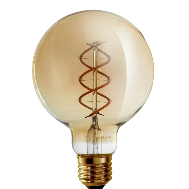 Airam Amber LED-lampa 4,9 W, E27, dimbar