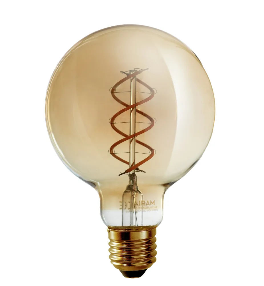 Airam Amber LED-lampa 4,9 W, E27, dimbar