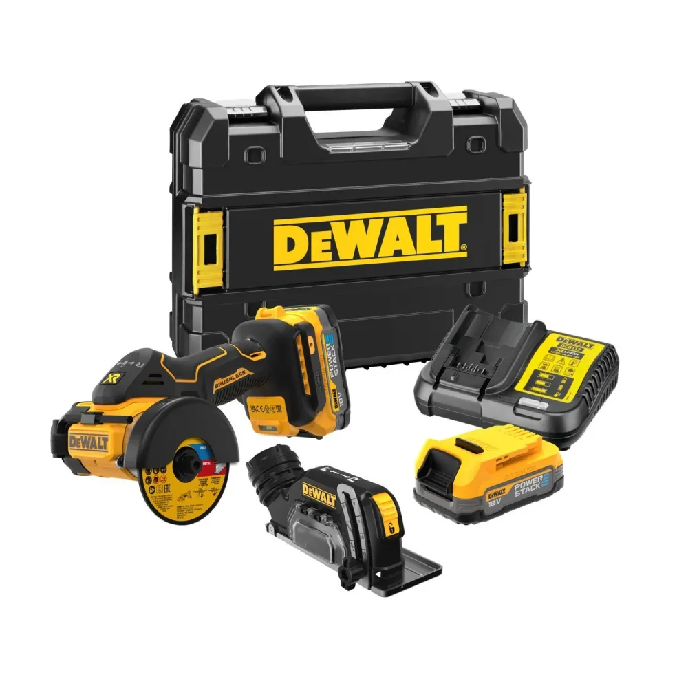 Dewalt DCS438E2T-QW Vinkelslip med batteri och laddare