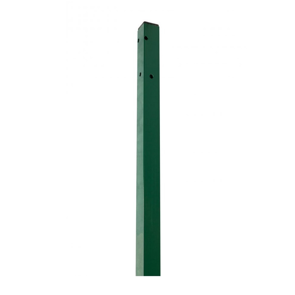 Hörnstolpe 40x40x1000mm Komplett Mörkgrön Häggroth Stängsel