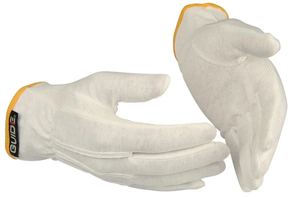 Guide Gloves 549 Handske bomull, tunn, PVC 7