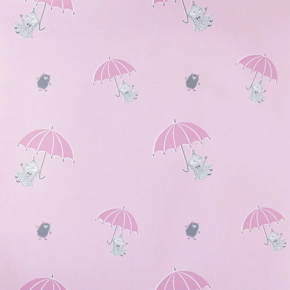 Muumi 4911-1 Rosa Tapet | Stuvbutiken