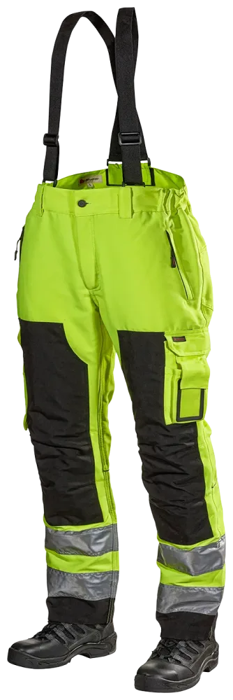L.Brador 165PB Hängselbyxa hi-vis gul, klass 2 5XL