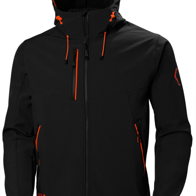 LUVJACKA HELLY HANSEN CHELSEA EVO SOFTSHELL, SVART L