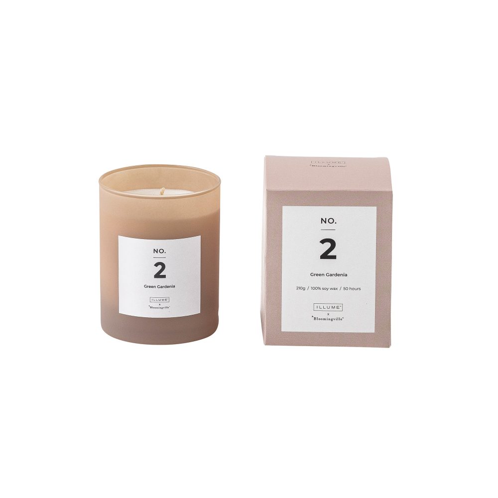 NO. 2 Green Gardenia doftljus, 200 g + Giftbox