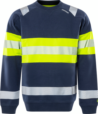 SWEATSHIRT 7530 GKC VARSEL KL 1 GUL/MARIN STL 4XL