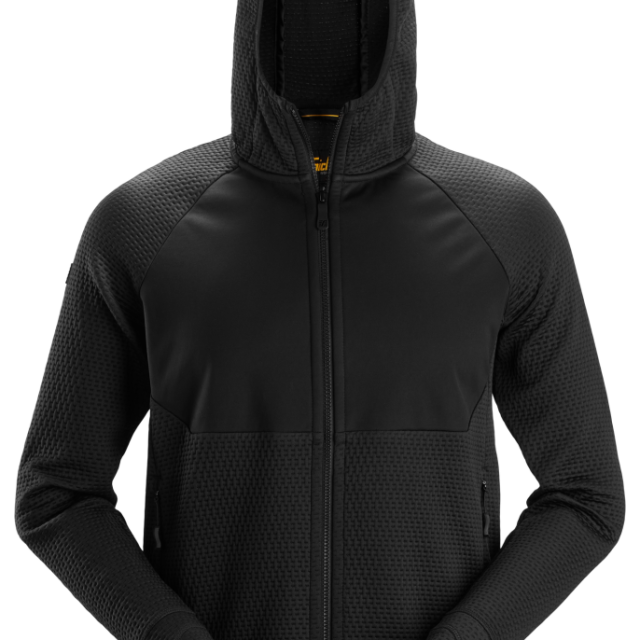 HOODIE SNICKERS WORKWEAR 8405 SVART M, HELZIP FW