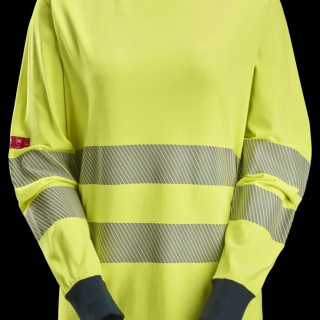 Snickers Workwear 2476-6695 T-shirt varsel, gul/marinblå XXL