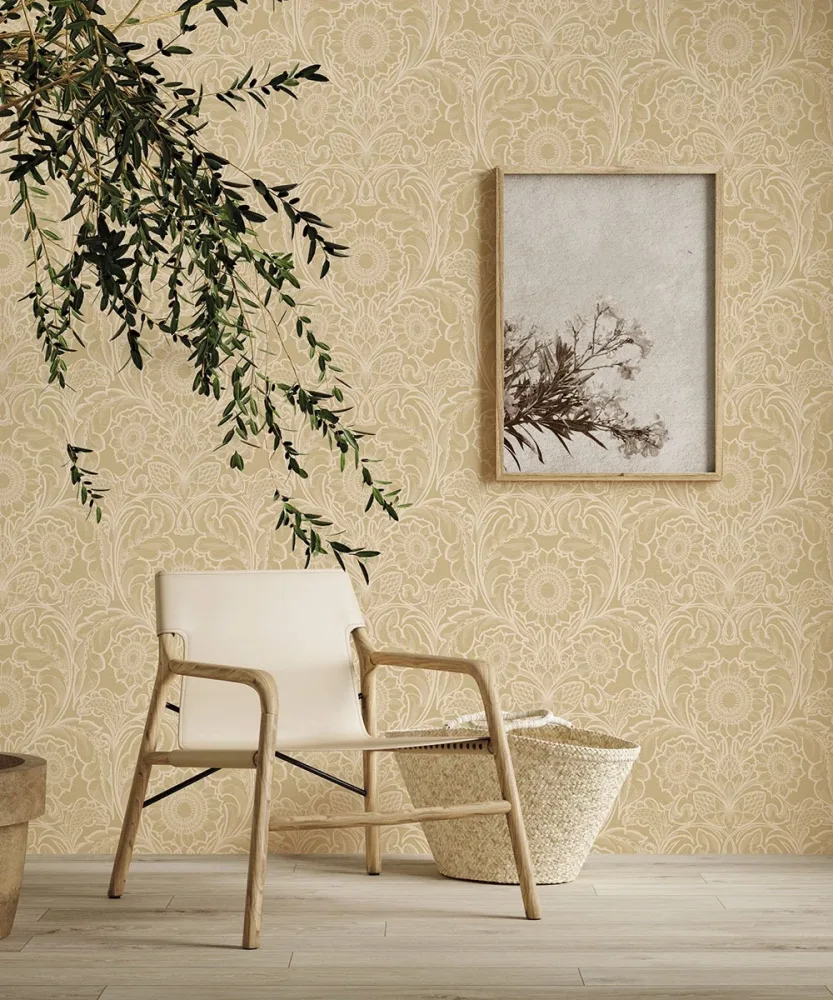 Galerie Wallcoverings Off the Wall LB25149 Tapet Sunnyside Up Gul/beige