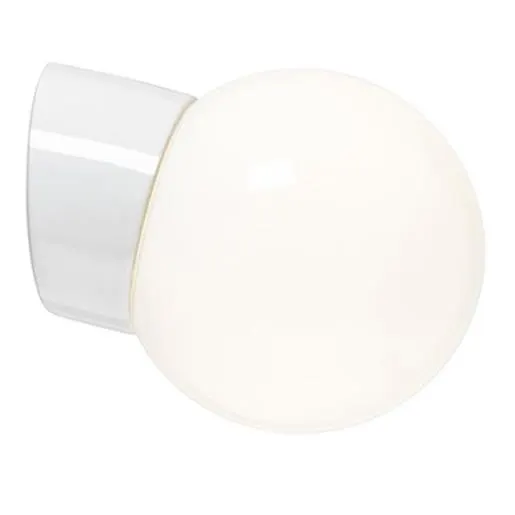 Ifö Electric 6044-840-10 Väggarmatur blank, sned, IP54, LED Vit
