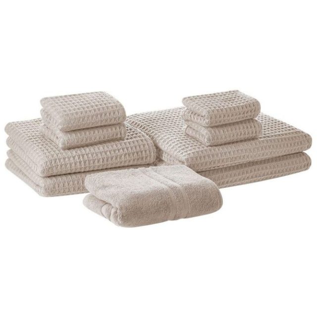 Handduk Areora set om 9 Beige