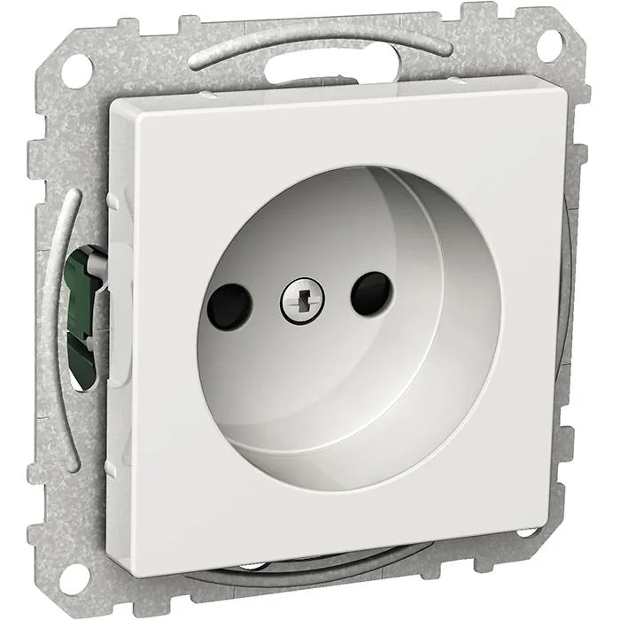 Schneider Electric Exxact WDE002171 Vägguttag ojordat, 1-vägs