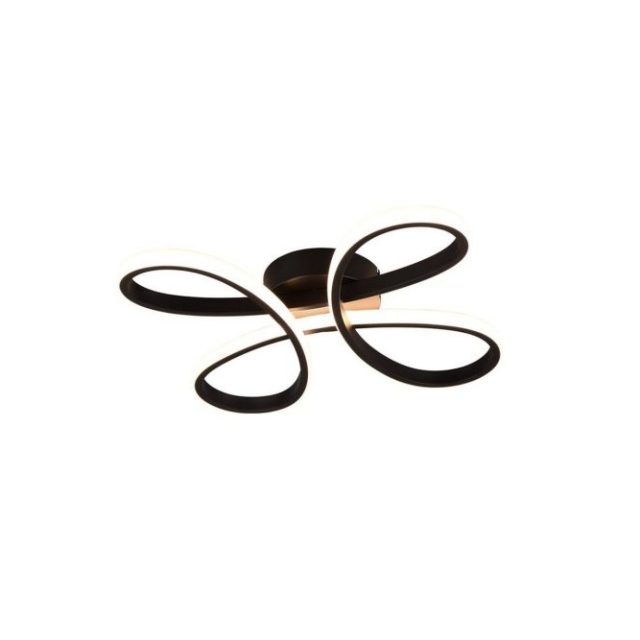 Taklampa TRIO Fly 40 cm, Mattsvart