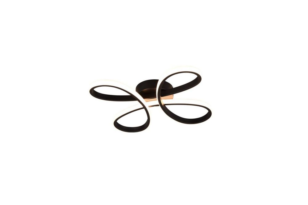 Taklampa TRIO Fly 40 cm, Mattsvart