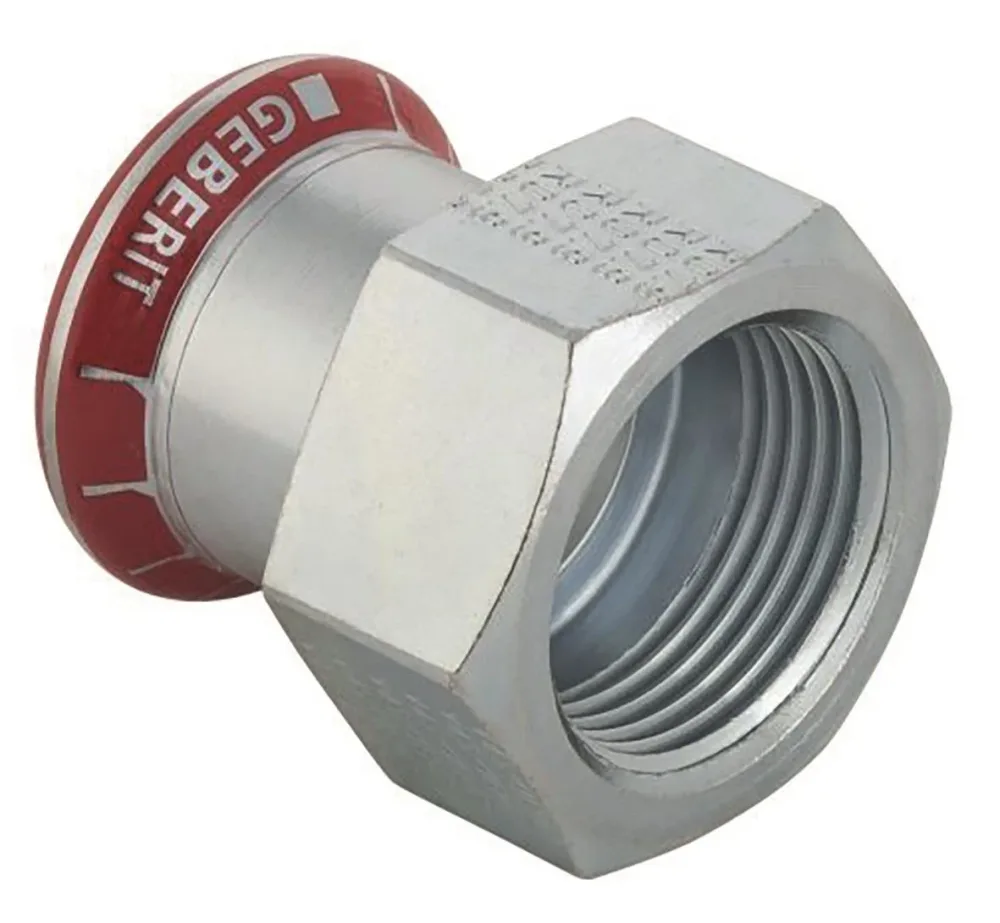 Geberit 1552659 Övergångsmuff inv. gänga, elförzinkad 35 x 32 mm - Bild 2