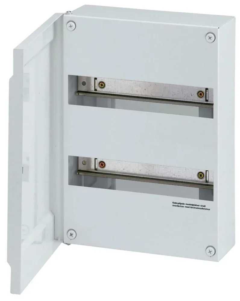 Hager GD313N Normkapsling 13 moduler/rad, utanpåliggande, plåt 3 rader