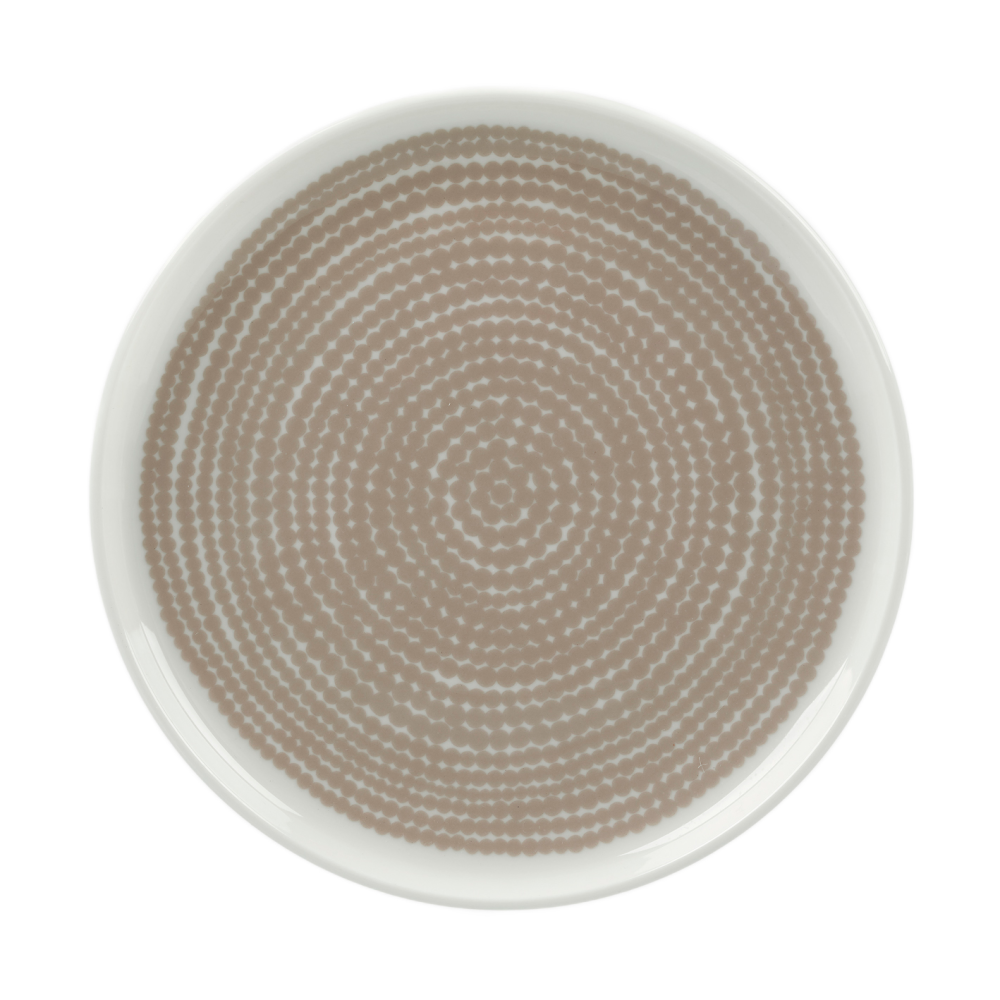 Siirtolapuutarha assiett Ø13,5 cm, White-beige