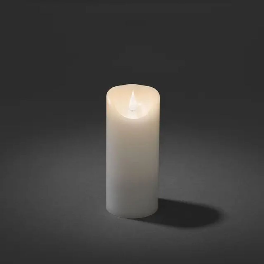 Vaxljus LED 7,6x17,8cm IP20 Vit Konstsmide