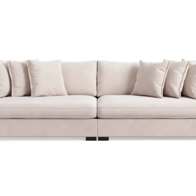 Rossita Lyx 4-sits Extra djup Sammetsoffa