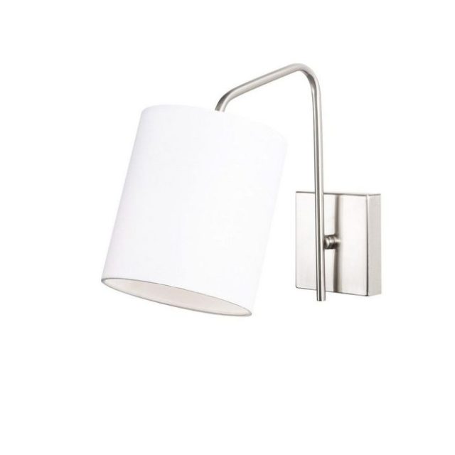 Vägglampa Ve Nickel / Vit