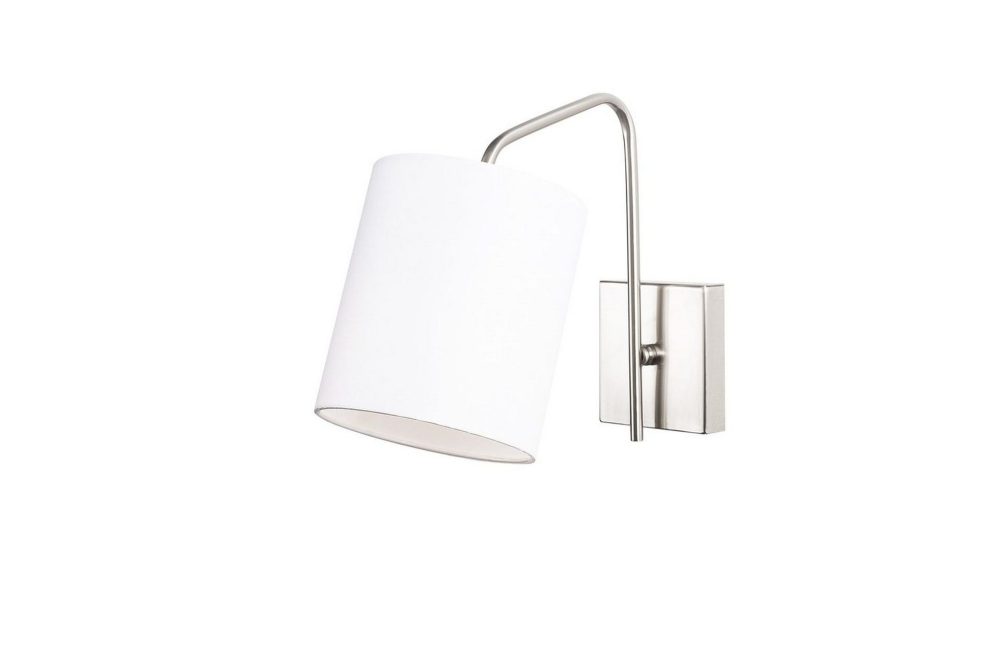 Vägglampa Ve Nickel / Vit