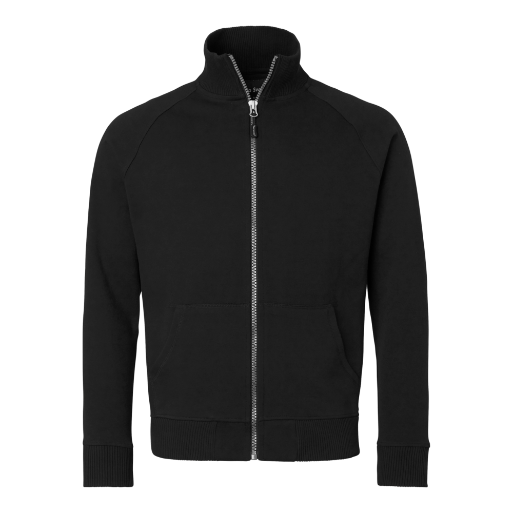 TRÖJA TOP SWEDE HEL ZIP SVART XS