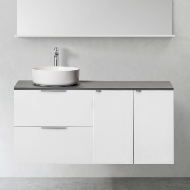 TVÄTTSTÄLLSSKÅP HAFA SHAPE 600 M 2ST SIDOMODUL MJUKST 300 VITBLANK