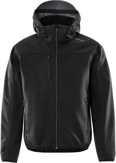 SOFTSHELLJACKA HUVA 4655 GBF SVART/GRÅ STL L