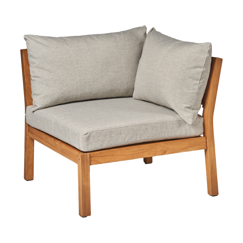 Stockaryd soffmodul hörndel teak/light grey